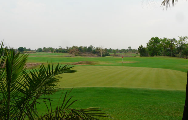 looking down fairway  booyoung country club, siem reap, cambodia