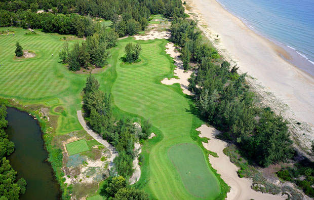 hole 9 and 10 laguna lang co golf club, danang, vietnam