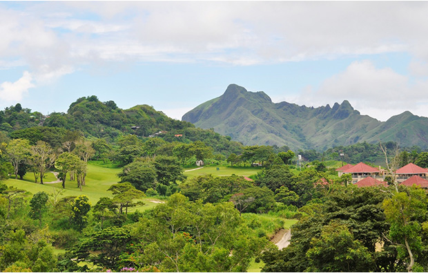 Tree lined fairways at  KC Hillcrest Hotel Golf Club, Manila, Philippines