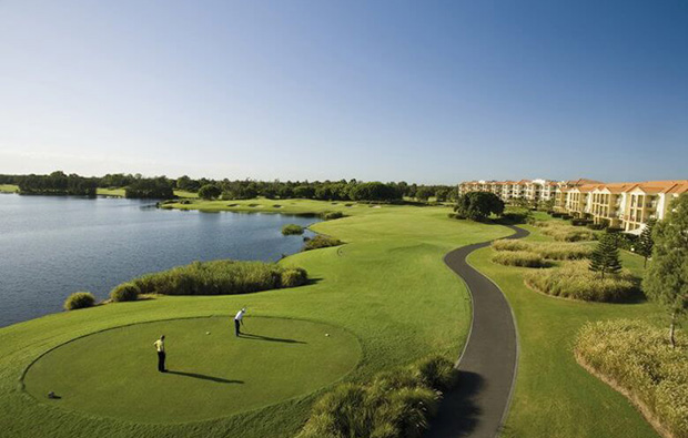 Tee boxes  Links Hope Island Golf Club, Golf Coast, Australia