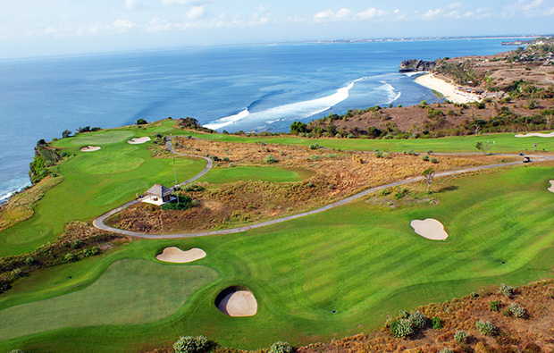 aerial view, new kuta golf club, bali, indonesia