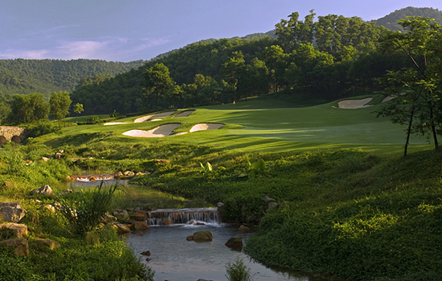 river side at olazabal course mission hills, guangdong china