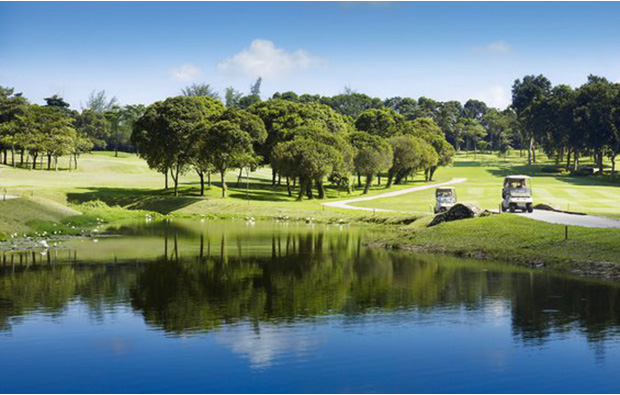 water hazard Ponderosa Golf Country Club, johor, malaysia