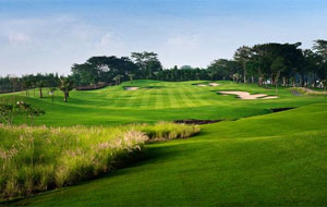 walking along the fairways,  royale jakarta golf club, jakarta, indonesia