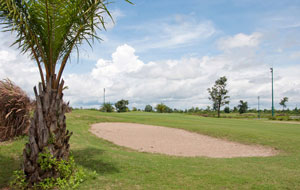 bunker at sea games golf club in ventiane, laos