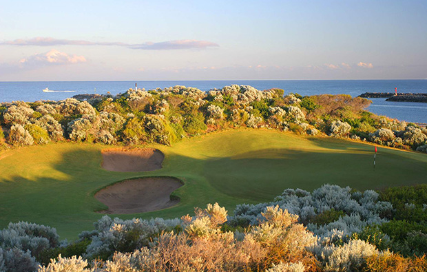 View out to sea The Cut Golf Course, Perth 