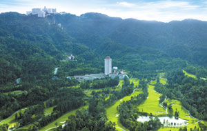 aerial view of awana genting highlands golf resort