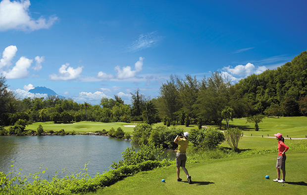 tee box dalit-bay-golf-country-club, kota kinabalu, malaysia