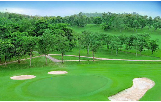 aerial view of danau golf club in kuala lumpur, malaysia