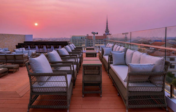 Marriott Hotel Rooftop Terrace