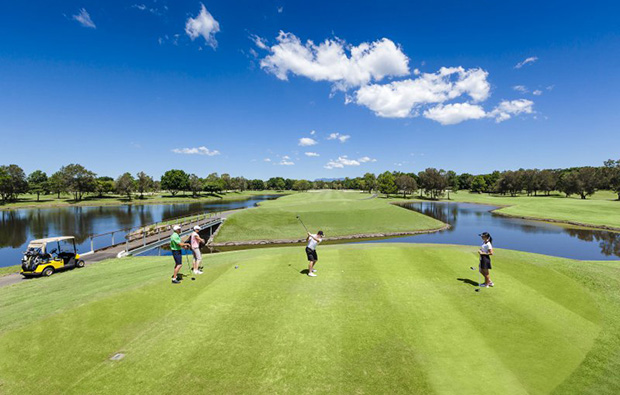 Tee box Royal Pines Golf Club, Gold Coast, Australia