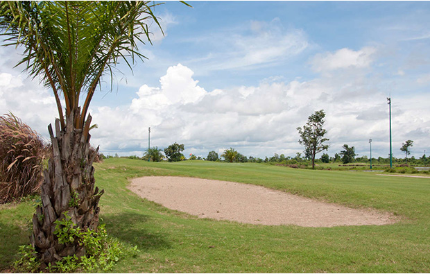 bunker at sea games golf club in ventiane, laos