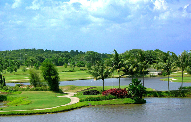 water hazard southlinks country club, batam island, indonesia